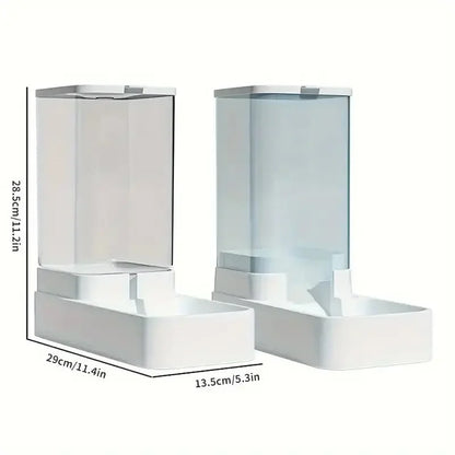 Automatic Gravity Pet Food & Water Dispenser Set