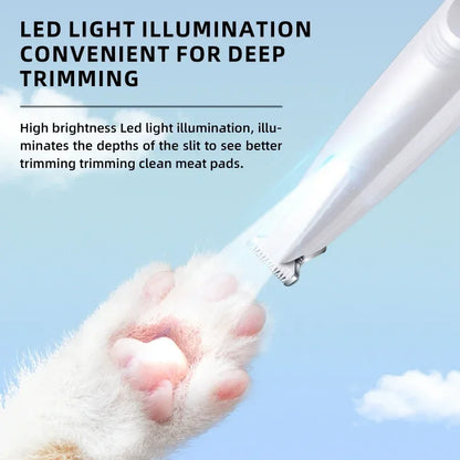 LED Dog Paw Trimmer with Type-C Charging