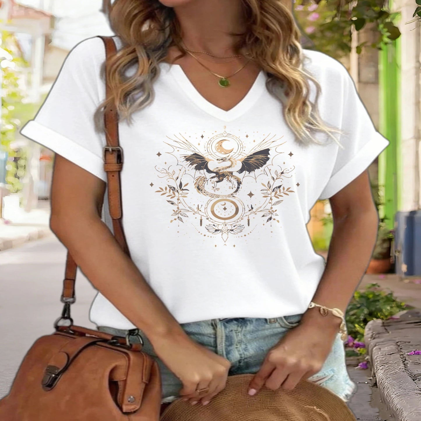 Classic Loose Fit V-Neck T-Shirt