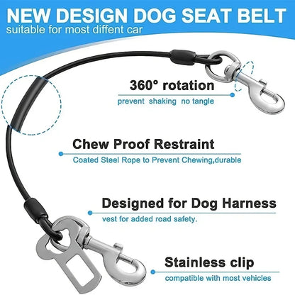Chew-Resistant Dog Car Safety Harness
