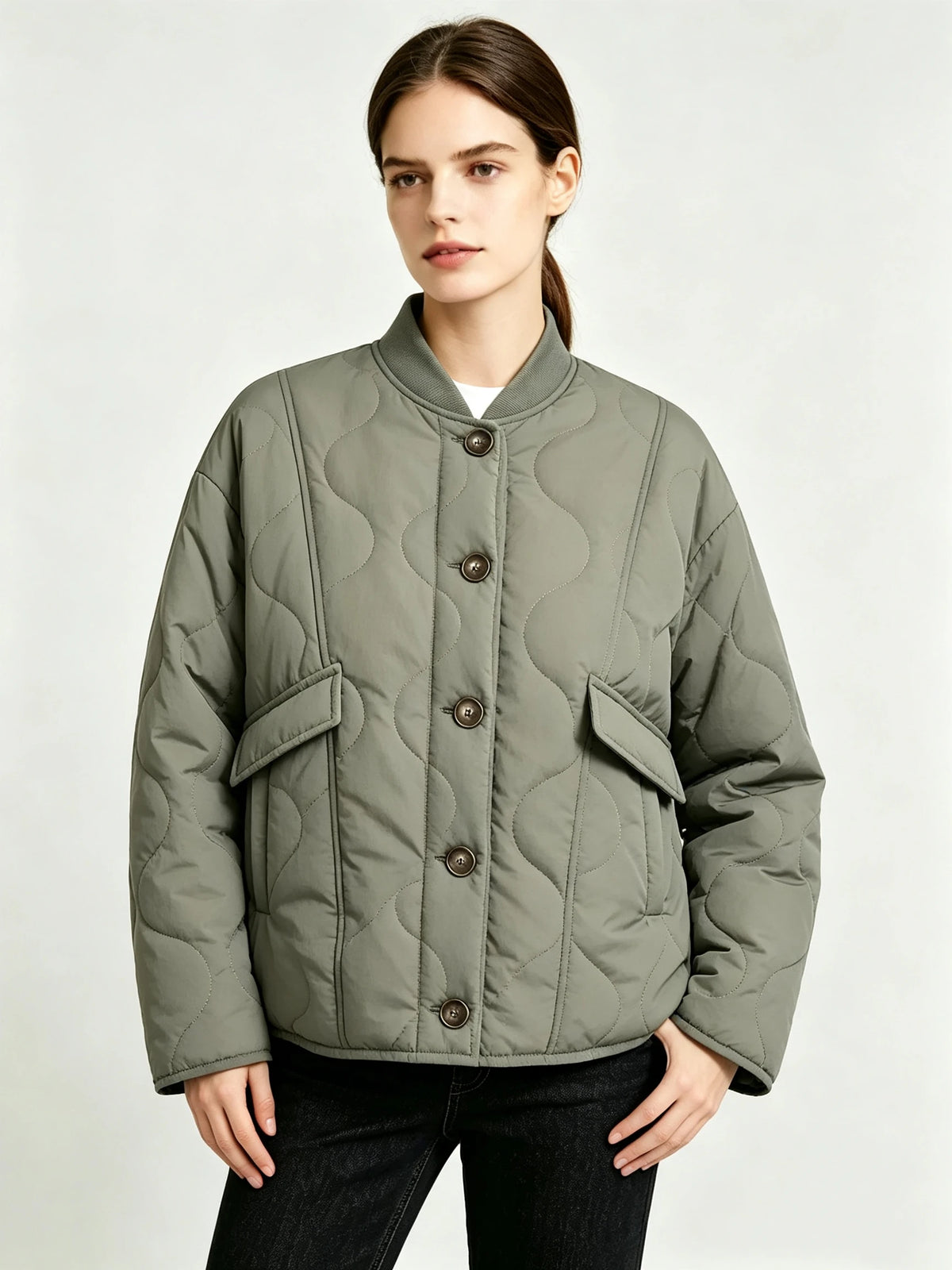 Patchwork Loose Retro Casual Jacket
