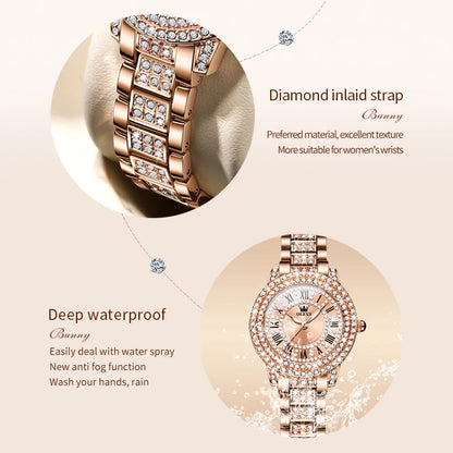 Elegant Stainless Steel Waterproof Quartz