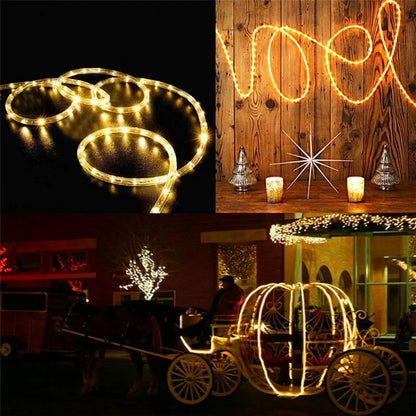 Solar LED Rope String Lights for Outdoor