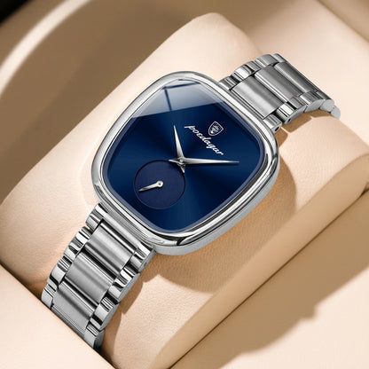 Luxury Stainless Steel Quartz Wrist Watch with Water Resistance