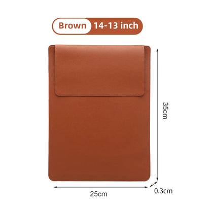 Protective PU Laptop Sleeve with Soft Lining for 13–16 Inch Laptops