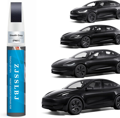 2-in-1 Touch Up Paint Pen & Brush Scratch Repair Kit for Tesla Model Y, 3, S & X