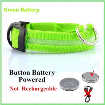 USB Rechargeable LED Dog Safety Collar