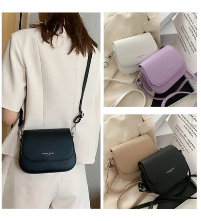 PU Leather Saddle Handbag