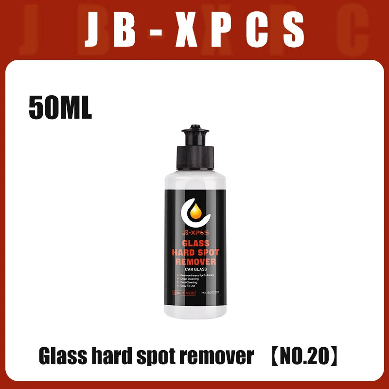 JB 20 Glass Hard Water Spot Remover, Windshield Cleaner with Rainproof, Anti-Fog & Oil Residue Removal Formula