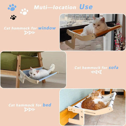 Cat Bedside Hammock & Window Perch