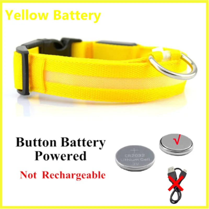 USB Rechargeable LED Dog Safety Collar
