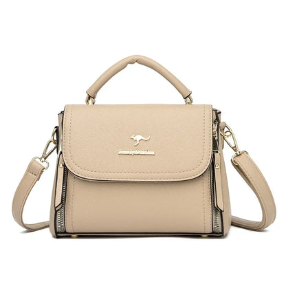 High Quality Soft Leather Tote Bag Fashion New Solid Ladies Purses and Handbags Large Capacity Shoulder Croosbody Bag for Women