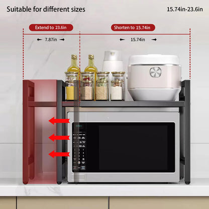 Expandable Microwave Shelf Organizer