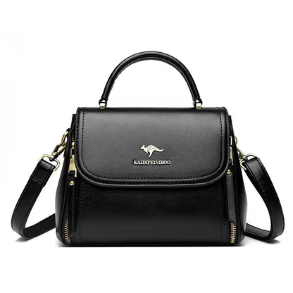 High Quality Soft Leather Tote Bag Fashion New Solid Ladies Purses and Handbags Large Capacity Shoulder Croosbody Bag for Women
