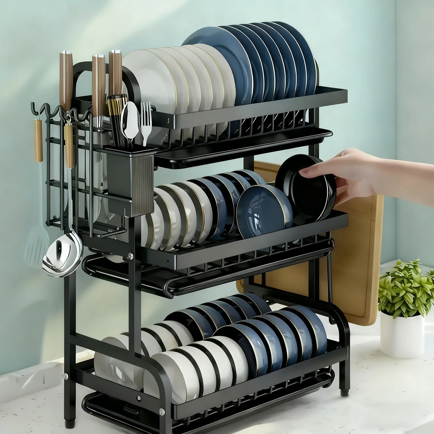 3-Tier Kitchen Dish Drying Rack