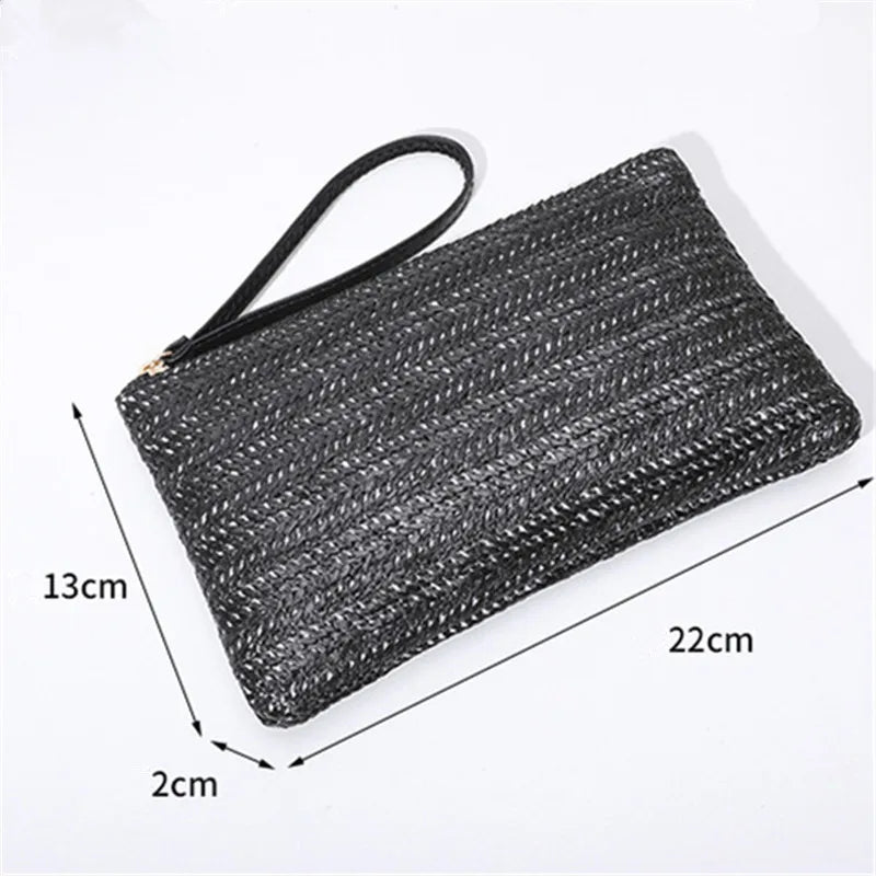 Straw Woven Clutch Bag