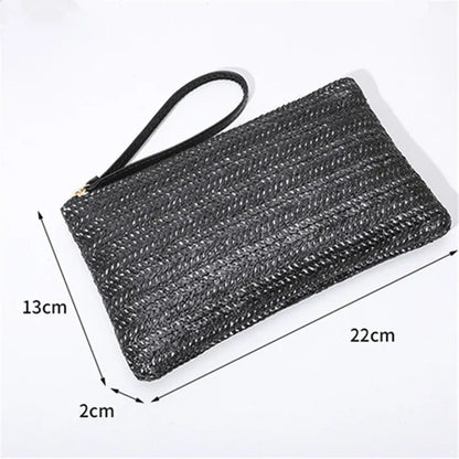 Straw Woven Clutch Bag