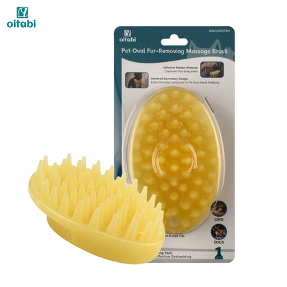 Soft Rubber Pet Grooming & Massage Brush
