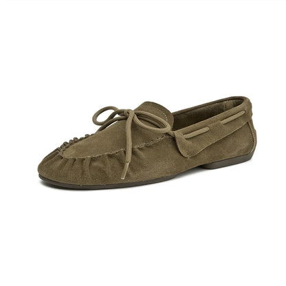 Premium Handcrafted Pleated Leather Loafers