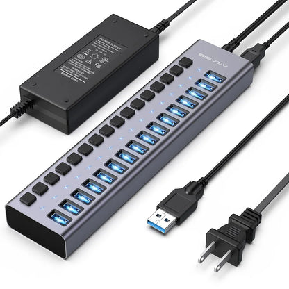 10Gbps Multi-Port USB Hub with Individual Switches