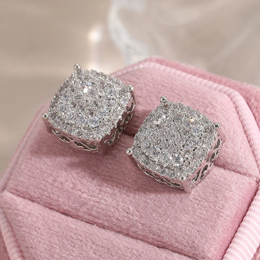 Minimalist Square Stud Earrings