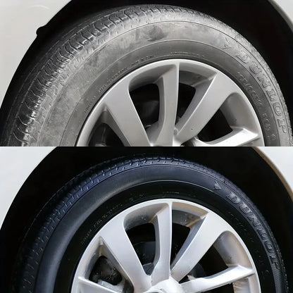 Black Tire Wax for Long-Lasting Shine, Tire Protection & Crack Prevention