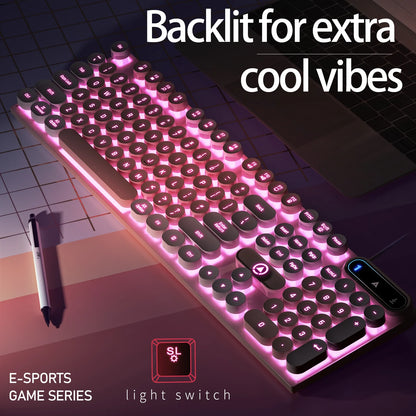 104-Key USB Wired Gaming Keyboard for PC & Laptop