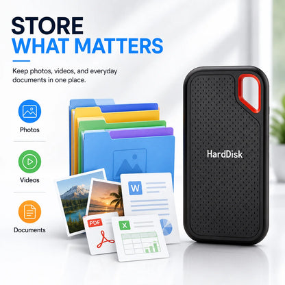 Portable External SSD USB Type-C High-Speed Storage Drive