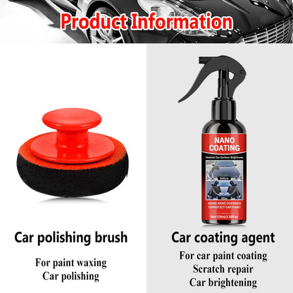120ml Professional Nano Ceramic Coating Kit for Long-Lasting Paint Protection & High Gloss Finish