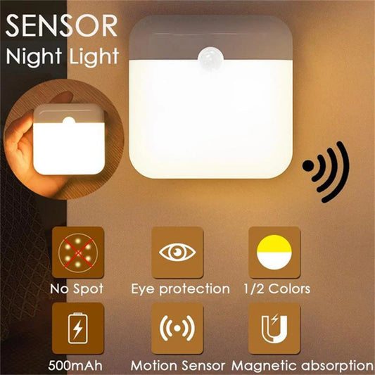 USB Rechargeable LED Motion Sensor Light