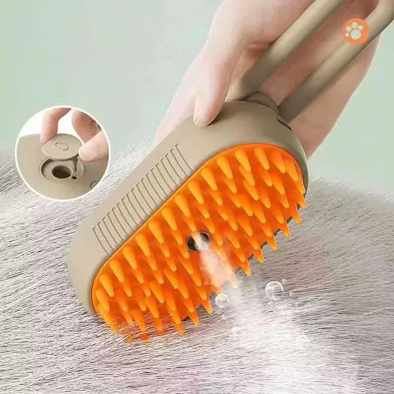 Steam Spray Pet Grooming Brush with Massage