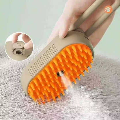 Steam Spray Pet Grooming Brush with Massage