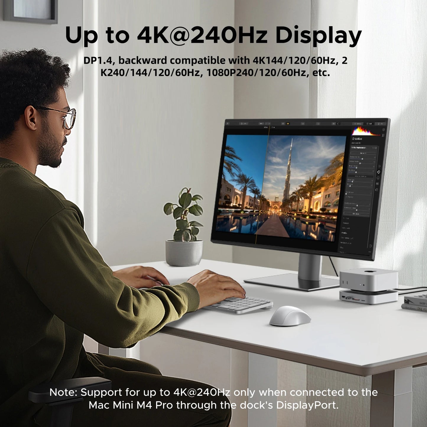 USB-C Docking Station with M.2 NVMe SSD Slot & 4K Display