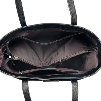 Genuine Brand Soft Pu Leather Hand Bags Big Handbags Women Shoulder Bags for Laptop Luxury Designer Tote Shopping Top Handle Bag