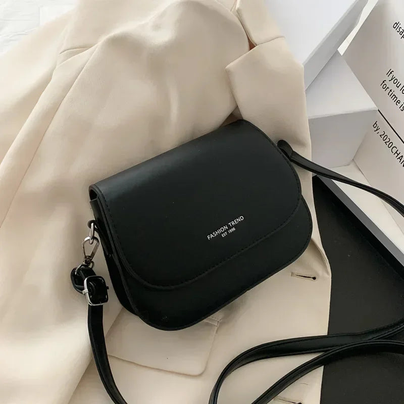 PU Leather Saddle Handbag