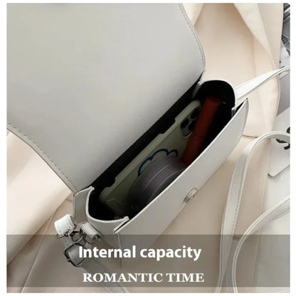 PU Leather Saddle Handbag