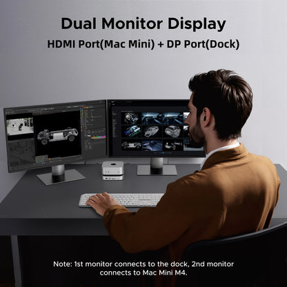 USB-C Docking Station with M.2 NVMe SSD Slot & 4K Display