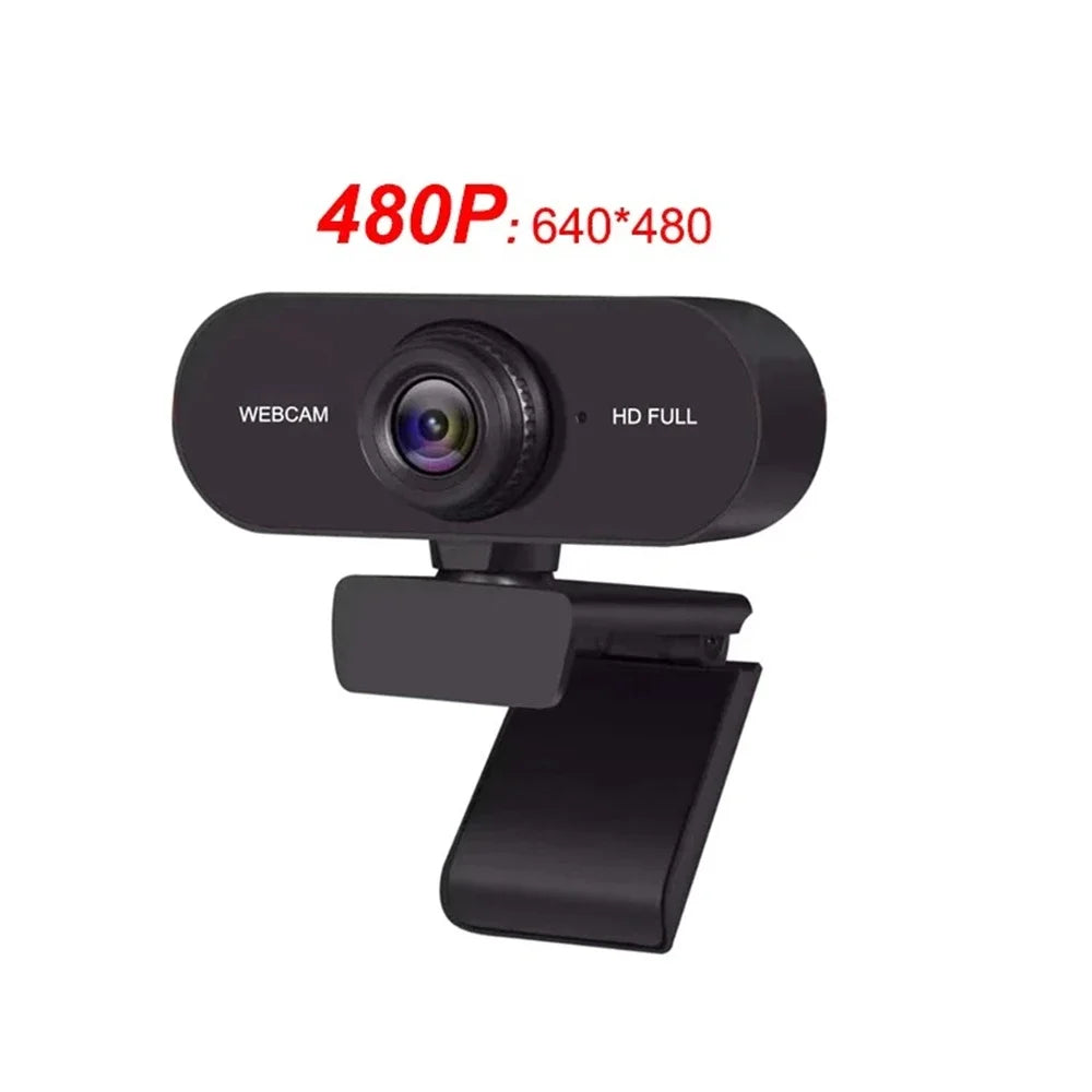 2K HD USB Webcam with Microphone & Privacy Cover