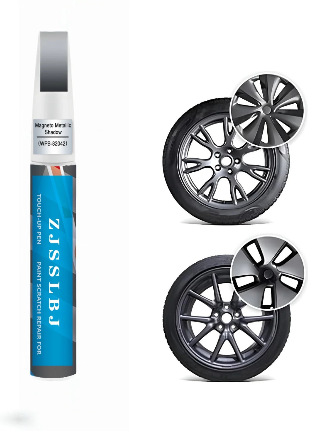 2-in-1 Touch Up Paint Pen & Brush Scratch Repair Kit for Tesla Model Y, 3, S & X