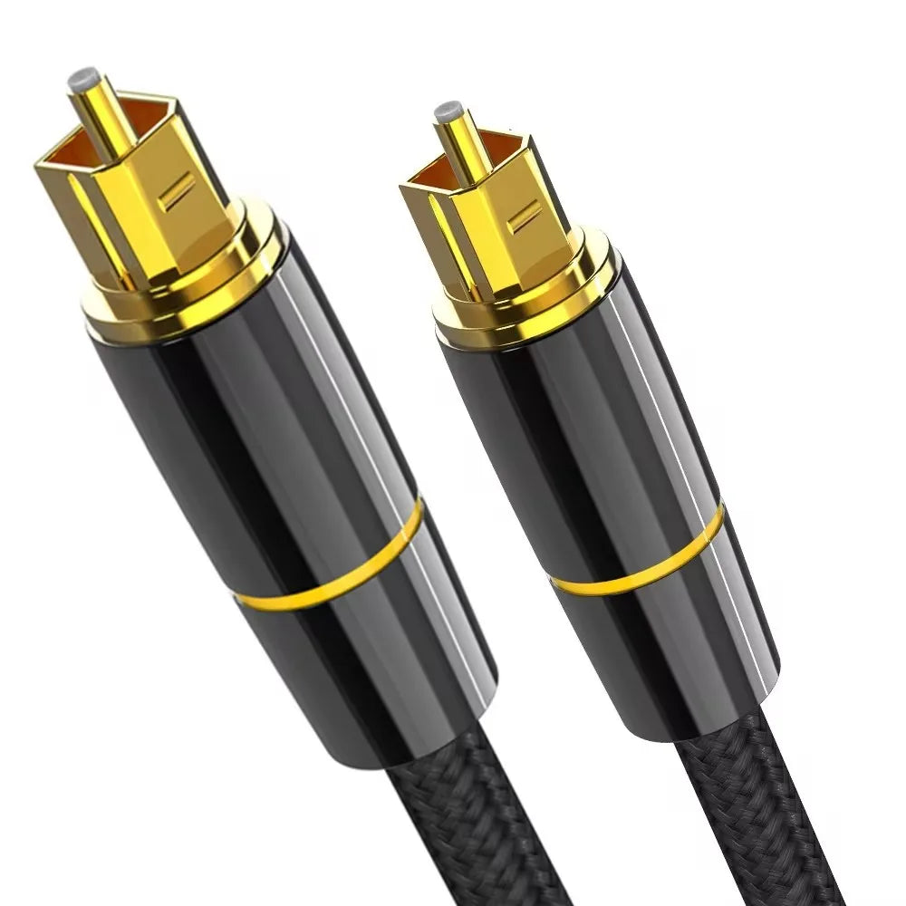 Digital Optical Toslink SPDIF Audio Cable for Soundbar, Amplifier, PS4 & Home Theater Systems