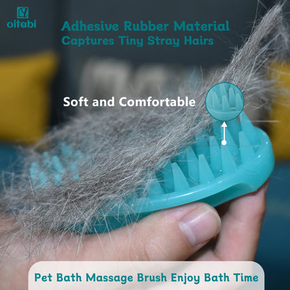 Soft Rubber Pet Grooming & Massage Brush