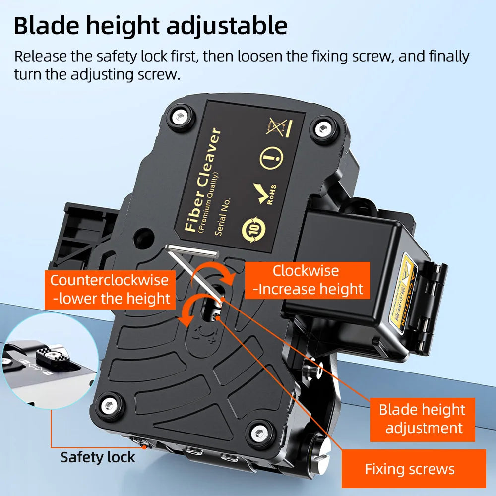 High Precision One-Step Fiber Optic Cleaver for SM/MM Cold Splicing & Fusion Splicing Applications