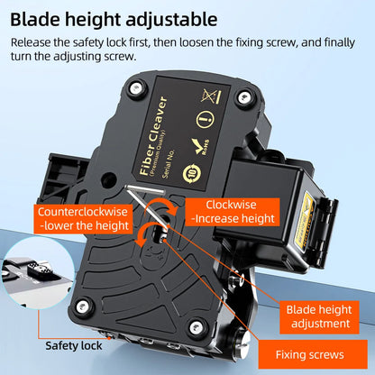 High Precision One-Step Fiber Optic Cleaver for SM/MM Cold Splicing & Fusion Splicing Applications
