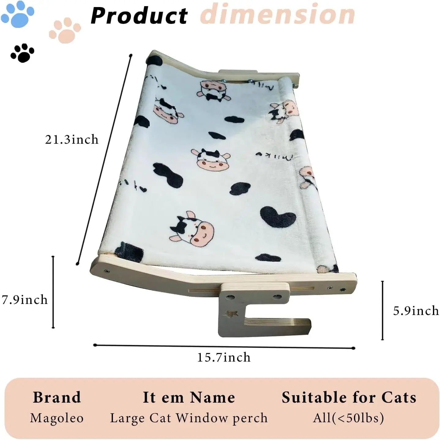 Cat Bedside Hammock & Window Perch