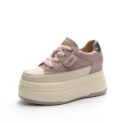 Premium Hidden Wedge Platform Sneakers