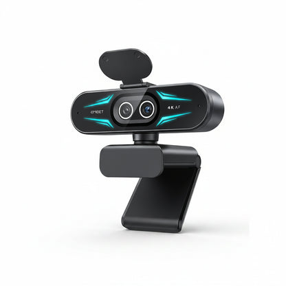 4K Dual-Lens USB Webcam with RGB Light