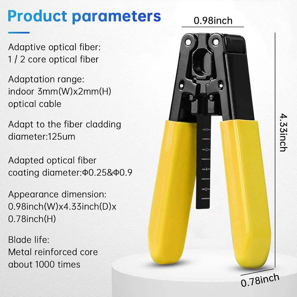 FTTH Fiber Optic Drop Cable Stripper for 3.0 × 2.0mm Flat Optical Drop Cables