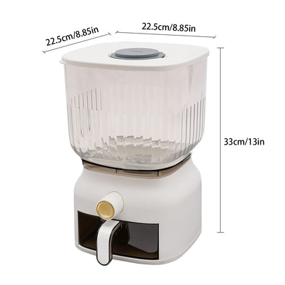 22lb Airtight Rice & Grain Storage Dispenser