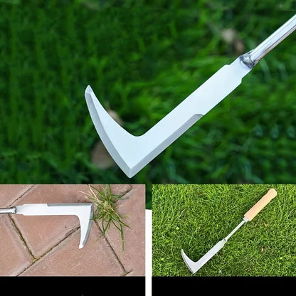 Stainless Steel L-Shape Garden Weeding Tool