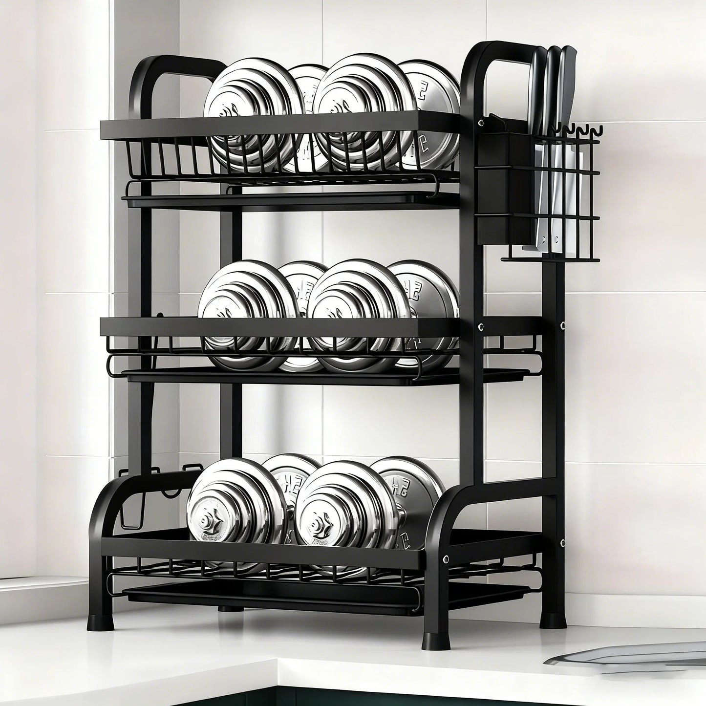3-Tier Kitchen Dish Drying Rack